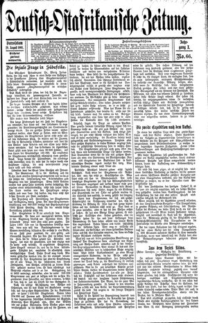 Deutsch-Ostafrikanische Zeitung vom 29.08.1908