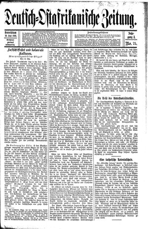 Deutsch-Ostafrikanische Zeitung vom 30.09.1908