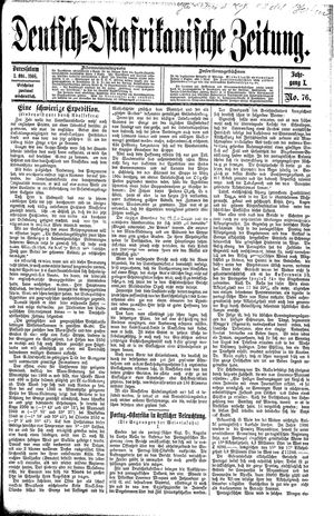 Deutsch-Ostafrikanische Zeitung vom 03.10.1908