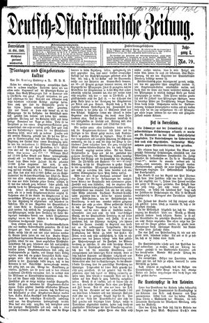 Deutsch-Ostafrikanische Zeitung vom 14.10.1908