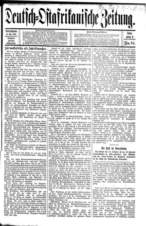 Deutsch-Ostafrikanische Zeitung on Oct 24, 1908