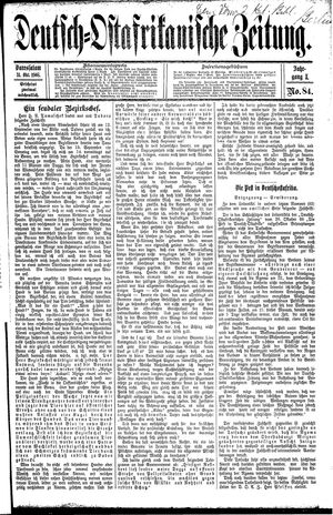 Deutsch-Ostafrikanische Zeitung vom 31.10.1908