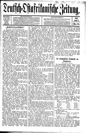 Deutsch-Ostafrikanische Zeitung vom 07.11.1908