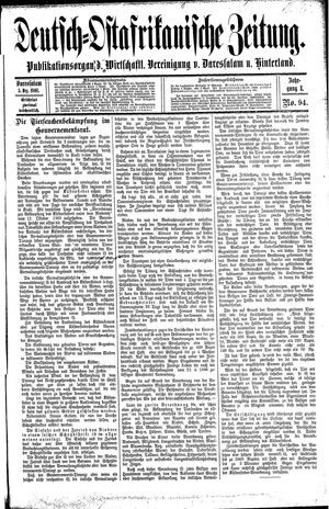 Deutsch-Ostafrikanische Zeitung vom 05.12.1908
