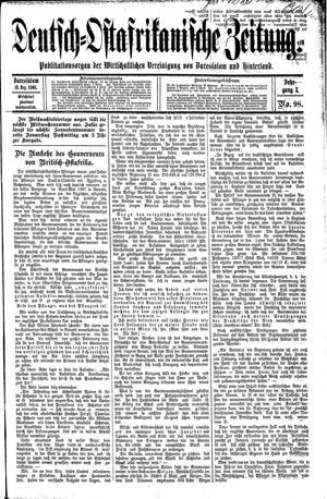 Deutsch-Ostafrikanische Zeitung on Dec 19, 1908