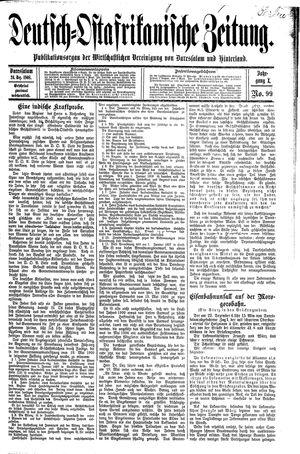 Deutsch-Ostafrikanische Zeitung vom 24.12.1908