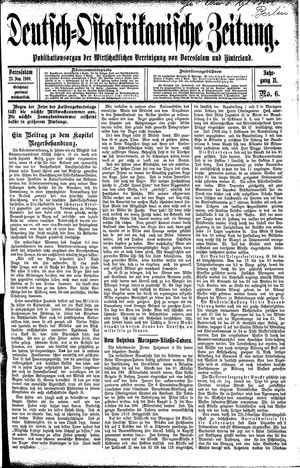 Deutsch-Ostafrikanische Zeitung vom 23.01.1909