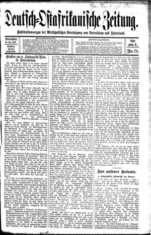Deutsch-Ostafrikanische Zeitung vom 30.01.1909