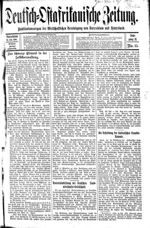 Deutsch-Ostafrikanische Zeitung vom 24.02.1909
