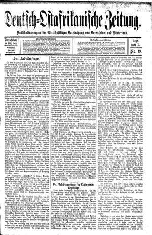 Deutsch-Ostafrikanische Zeitung vom 10.03.1909