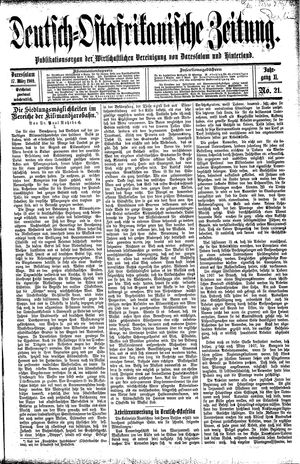 Deutsch-Ostafrikanische Zeitung vom 17.03.1909