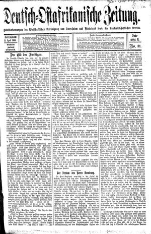 Deutsch-Ostafrikanische Zeitung vom 21.04.1909