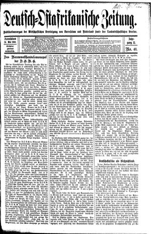 Deutsch-Ostafrikanische Zeitung vom 26.05.1909