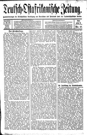 Deutsch-Ostafrikanische Zeitung vom 29.05.1909