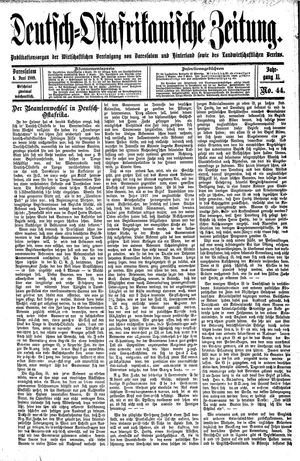 Deutsch-Ostafrikanische Zeitung vom 05.06.1909
