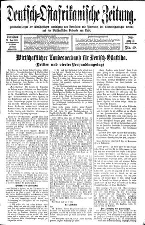 Deutsch-Ostafrikanische Zeitung vom 23.06.1909