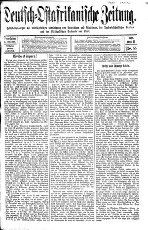 Deutsch-Ostafrikanische Zeitung vom 14.07.1909