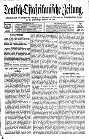 Deutsch-Ostafrikanische Zeitung vom 17.07.1909