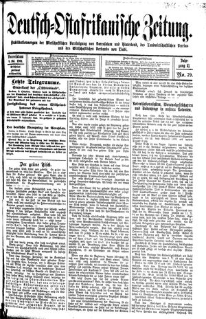 Deutsch-Ostafrikanische Zeitung vom 06.10.1909