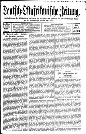 Deutsch-Ostafrikanische Zeitung vom 23.10.1909