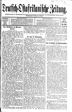 Deutsch-Ostafrikanische Zeitung vom 18.12.1909