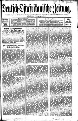 Deutsch-Ostafrikanische Zeitung vom 12.01.1910