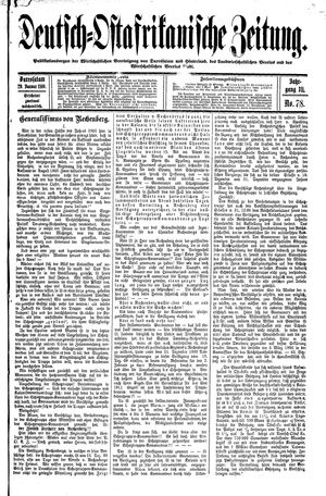 Deutsch-Ostafrikanische Zeitung vom 29.01.1910