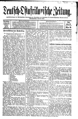 Deutsch-Ostafrikanische Zeitung vom 02.02.1910