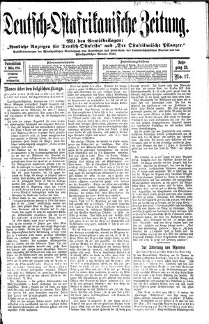 Deutsch-Ostafrikanische Zeitung on Mar 2, 1910