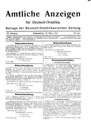 Deutsch-Ostafrikanische Zeitung vom 10.03.1910
