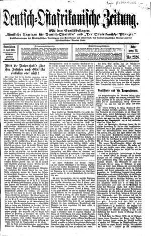 Deutsch-Ostafrikanische Zeitung vom 02.04.1910
