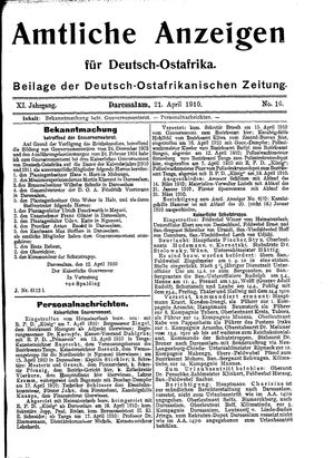 Deutsch-Ostafrikanische Zeitung vom 21.04.1910