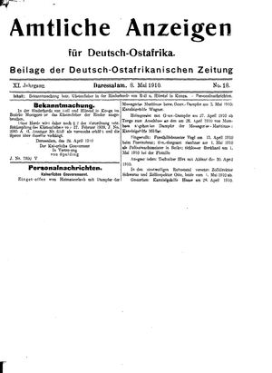Deutsch-Ostafrikanische Zeitung vom 08.05.1910