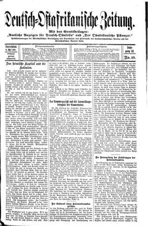 Deutsch-Ostafrikanische Zeitung vom 21.05.1910