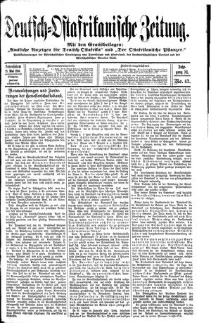 Deutsch-Ostafrikanische Zeitung vom 28.05.1910