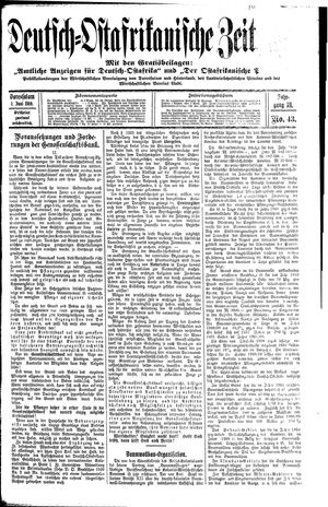 Deutsch-Ostafrikanische Zeitung on Jun 1, 1910