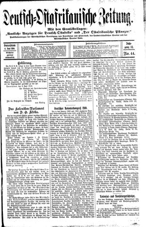 Deutsch-Ostafrikanische Zeitung on Jun 4, 1910