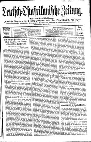 Deutsch-Ostafrikanische Zeitung vom 25.06.1910