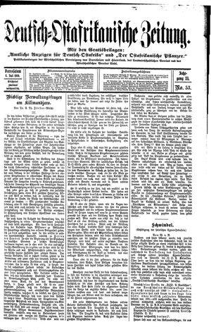 Deutsch-Ostafrikanische Zeitung vom 06.07.1910