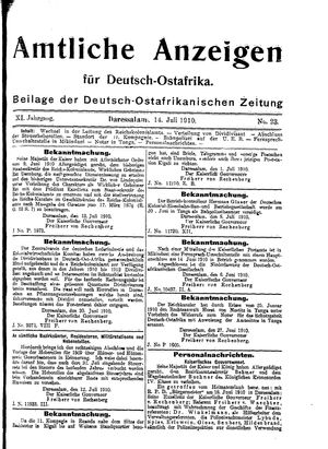 Deutsch-Ostafrikanische Zeitung vom 14.07.1910
