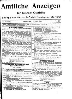 Deutsch-Ostafrikanische Zeitung vom 24.07.1910