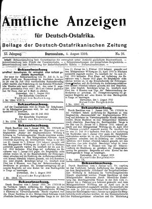 Deutsch-Ostafrikanische Zeitung vom 04.08.1910