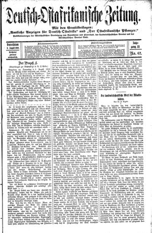 Deutsch-Ostafrikanische Zeitung vom 06.08.1910