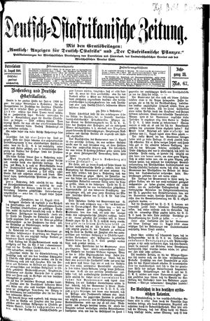 Deutsch-Ostafrikanische Zeitung vom 24.08.1910