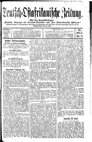 Deutsch-Ostafrikanische Zeitung on Sep 14, 1910