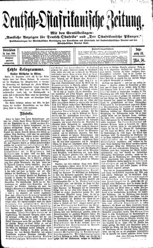 Deutsch-Ostafrikanische Zeitung vom 24.09.1910