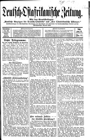 Deutsch-Ostafrikanische Zeitung vom 02.11.1910