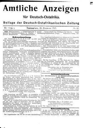 Deutsch-Ostafrikanische Zeitung vom 20.11.1910