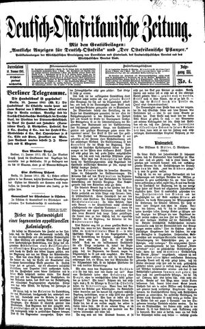 Deutsch-Ostafrikanische Zeitung vom 14.01.1911