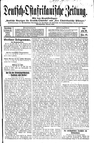 Deutsch-Ostafrikanische Zeitung on Feb 25, 1911
